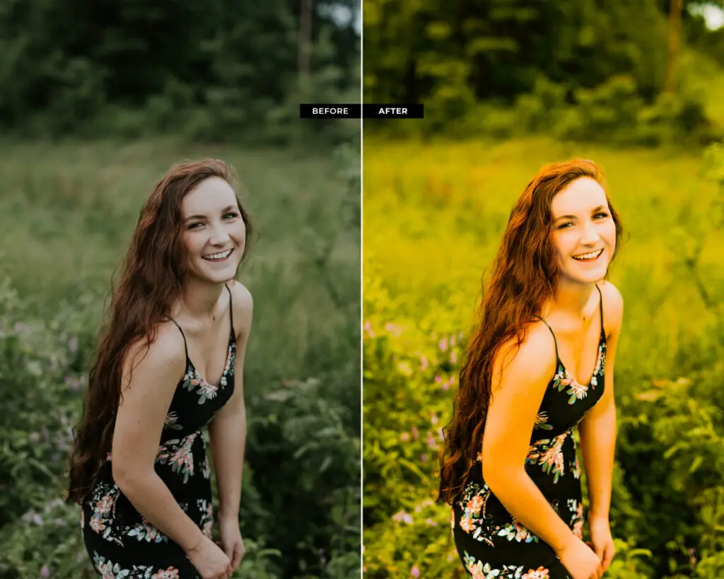 Use before and after photos to demonstrate the impact of your editing skills