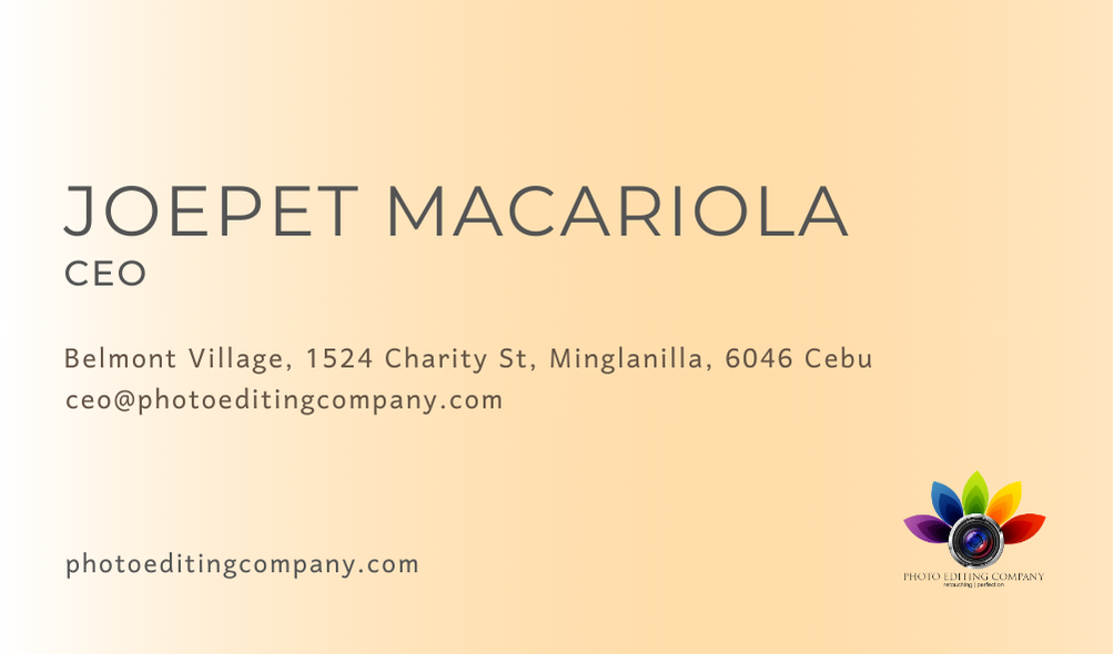 Joepet Macariola Business Card
