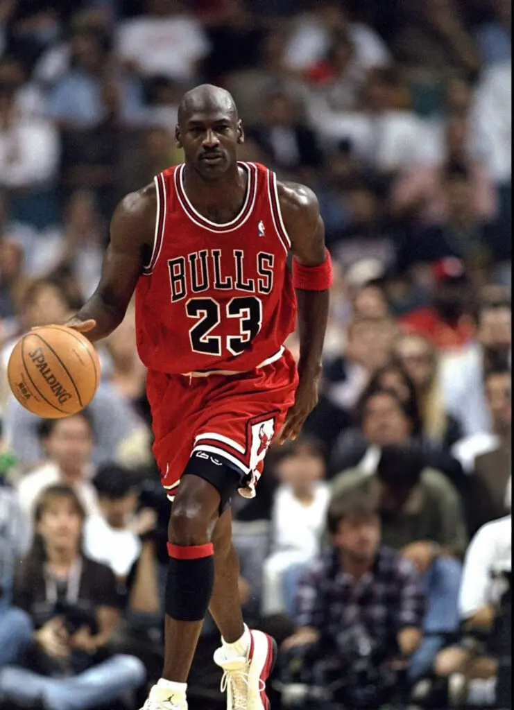 Michael Jordan Holding a Ball