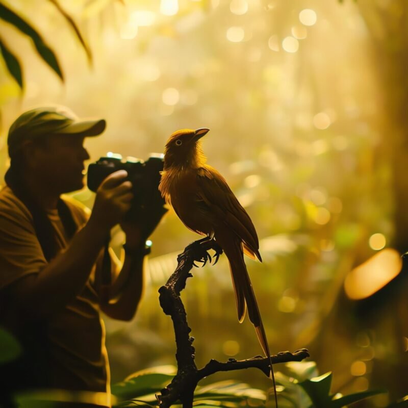 Photographer Taking Bird Picture